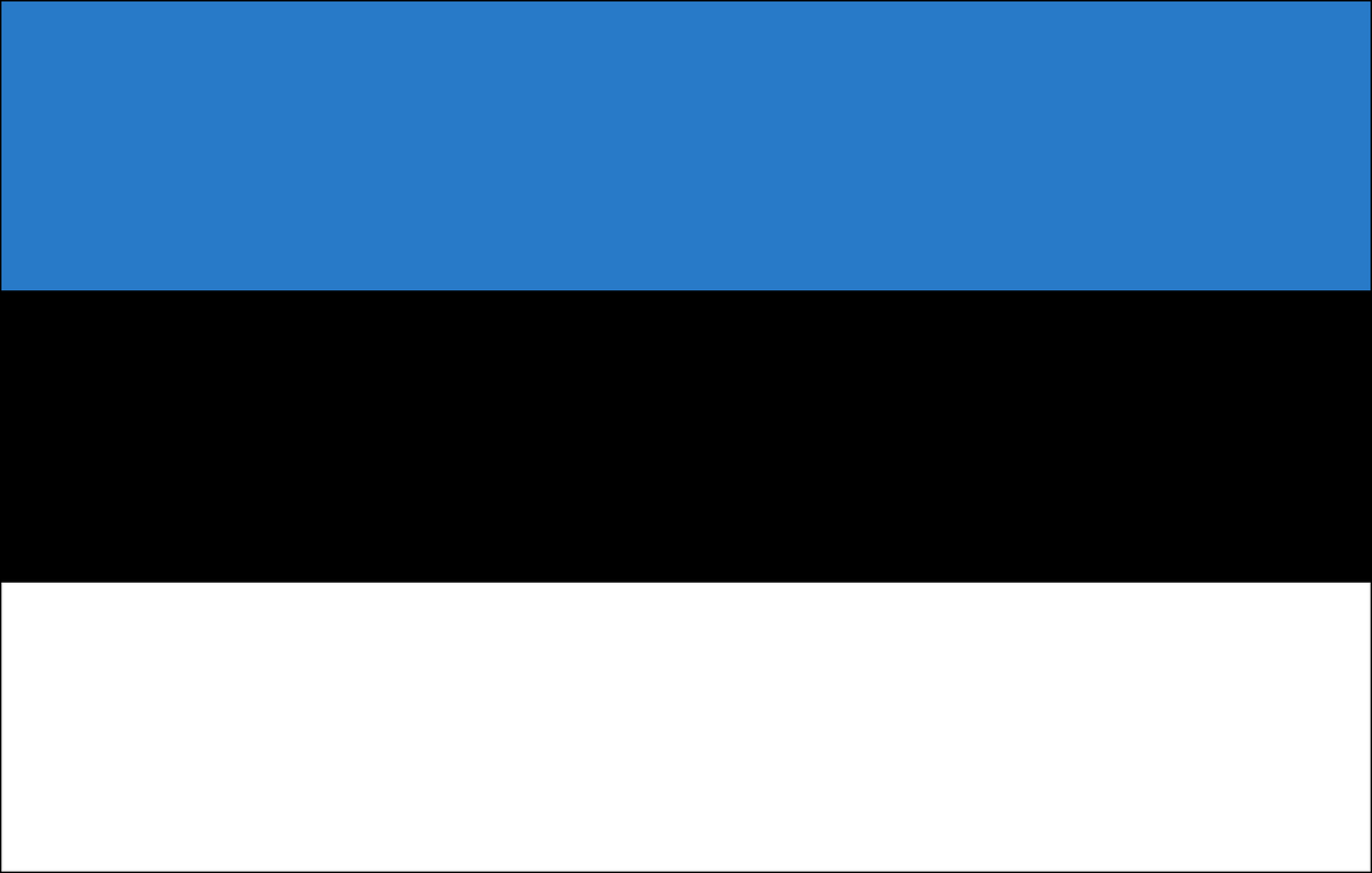 The flag of Estonia