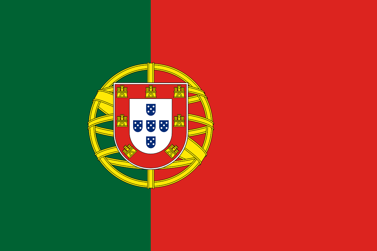 The flag of Portugal