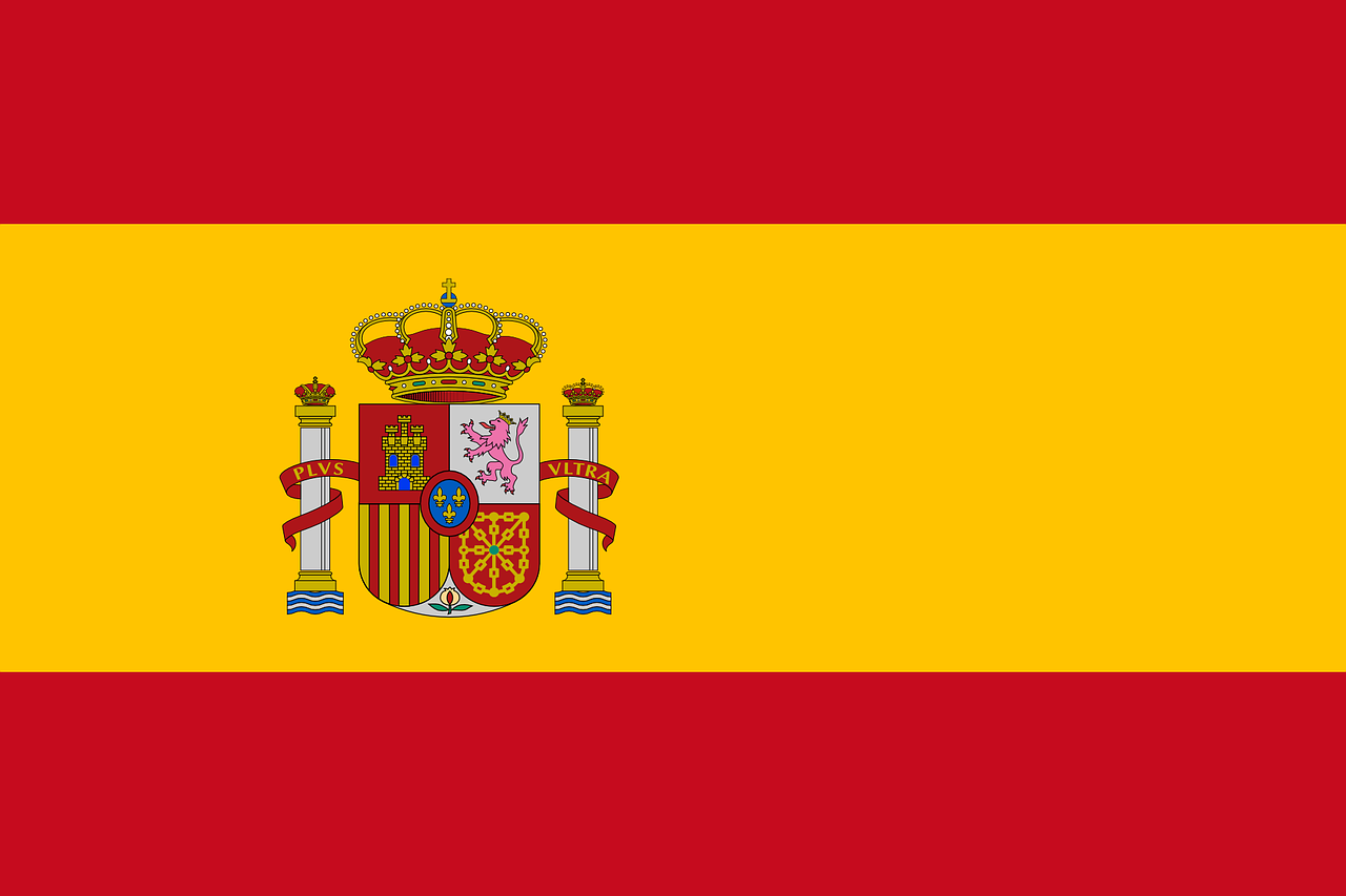 The flag of Spain